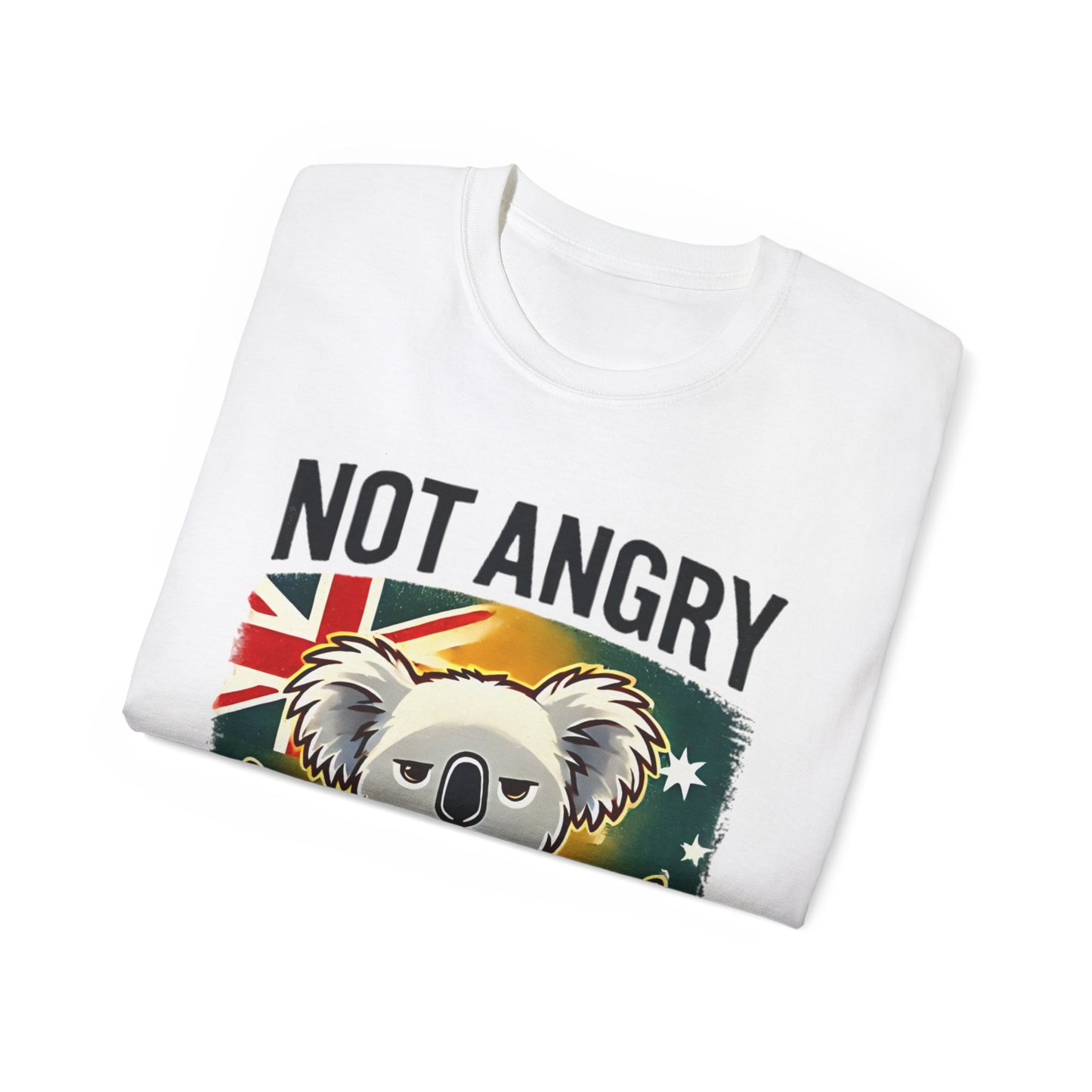 “Not Angry, Just Disappointed” – Aussie Koala Protest Tee (Limited Election Season Drop)