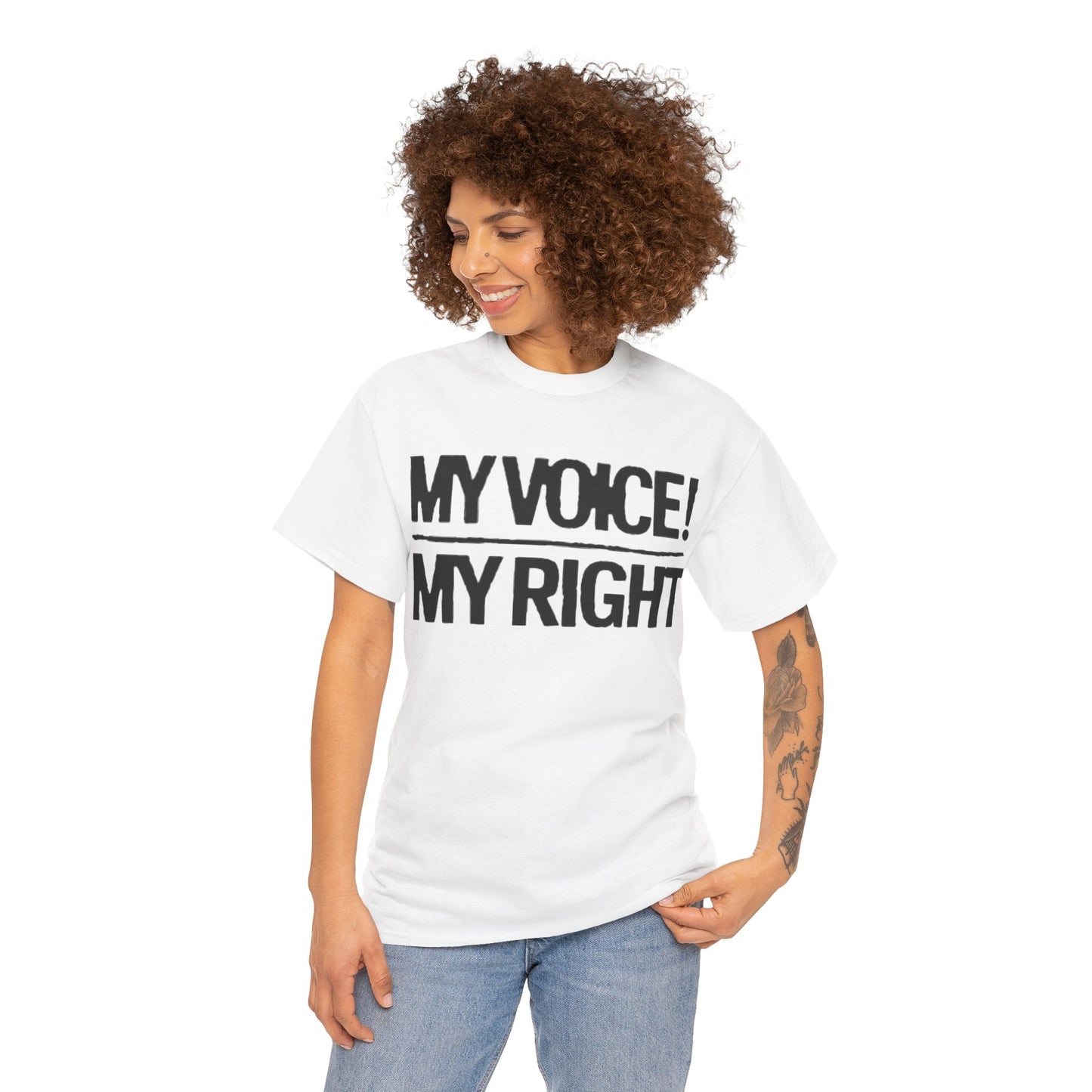 My Voice! My Right Unisex Heavy Cotton Tee