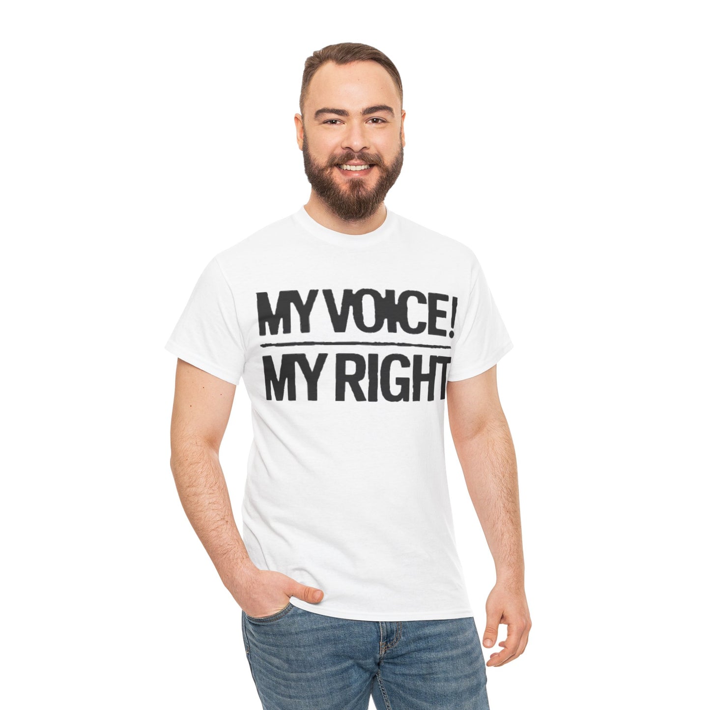 My Voice! My Right Unisex Heavy Cotton Tee